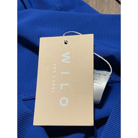 Wilo The Label Womens 7/8 Leggings XS Cobalt/Red Colorblock Stretch - Picture 7 of 9